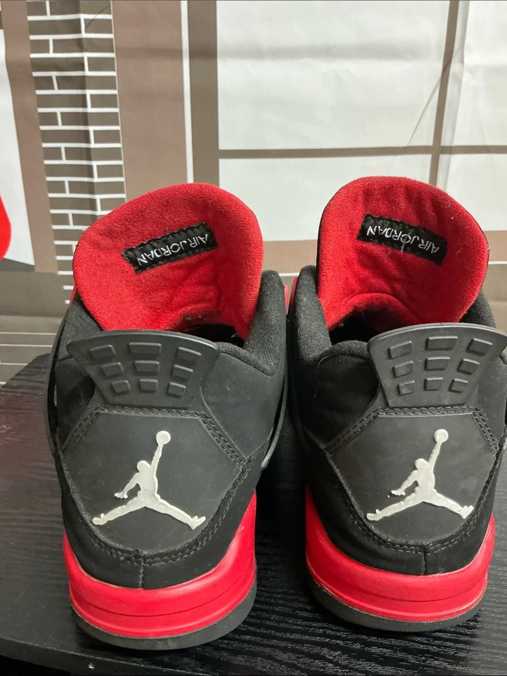 Nike Air Jordan 4 Retro Red Thunder Sneakers Sz 13 Men’s